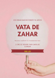 Vata de zahar pe bat